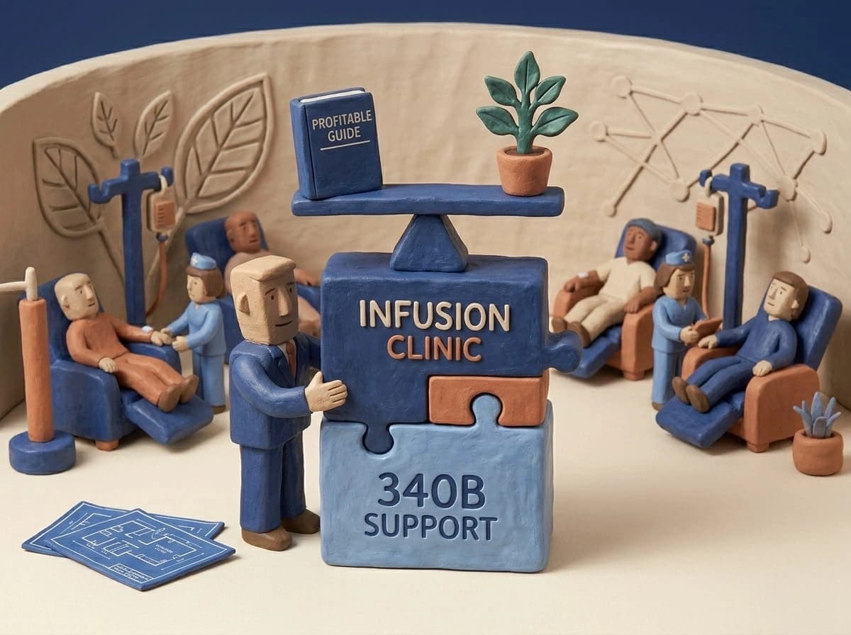 Infusion clinic startup supported by 340B pricing and turnkey management